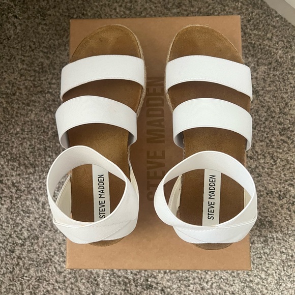 Steve Madden White Platform Espadrilles - Picture 5 of 7